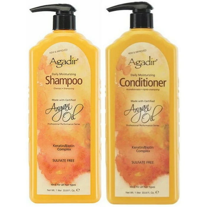 Agadir Argan Oil Daily Moisturizing Shampoo and Conditioner 1 Litre Duo