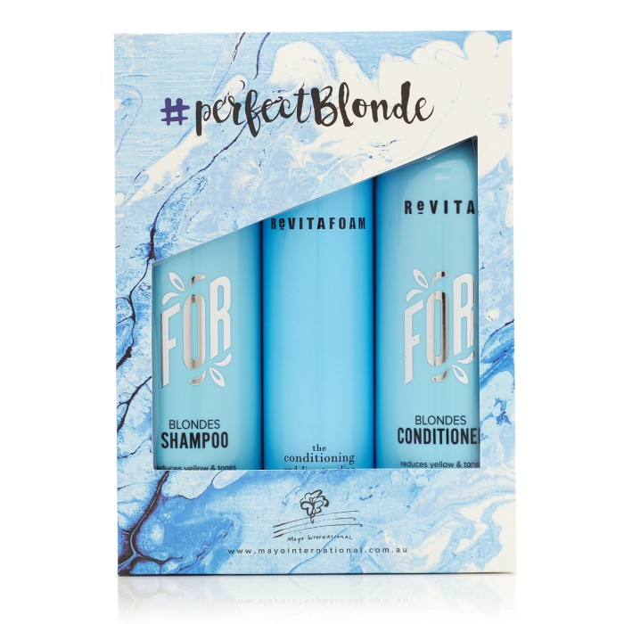 Revita Perfect Blonde Trio Pack with Revitafoam