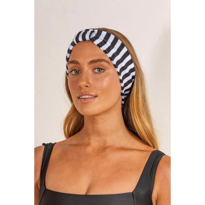 Louvelle Seraphine headband in Monochrome