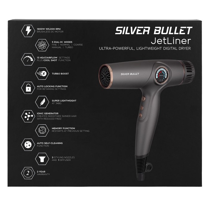 Silver Bullet Jetliner Hair Dryer