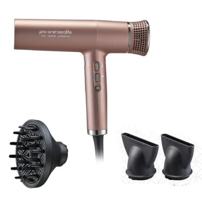 Pro-one Aerolite Hairdryer in Gold