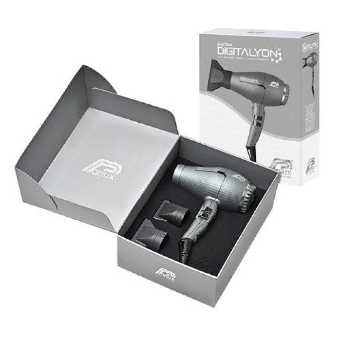 Parlux DigitAlyon Hair Dryer in Glitter Grey