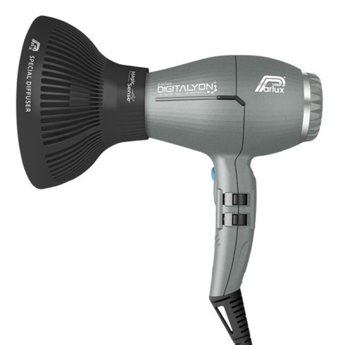 Parlux DigitAlyon Hair Dryer And Diffuser Glitter Grey