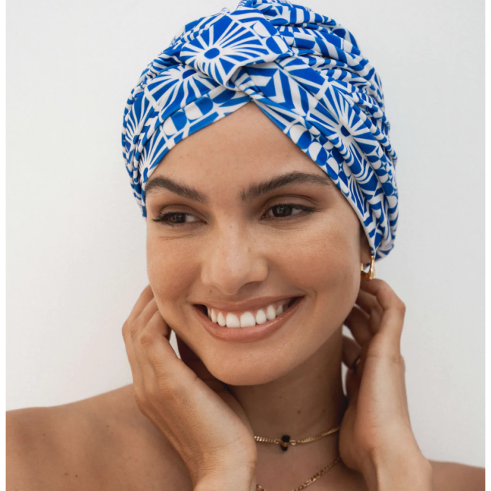 Louvelle Amelie Shower Cap in Mediterranean Sun