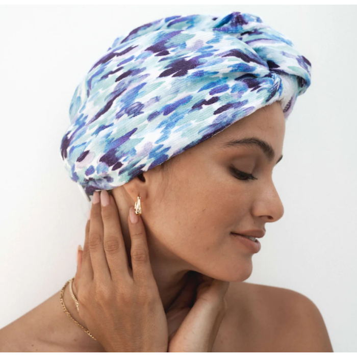 Louvelle RIVA Hair Towel Wrap - Resort Blu