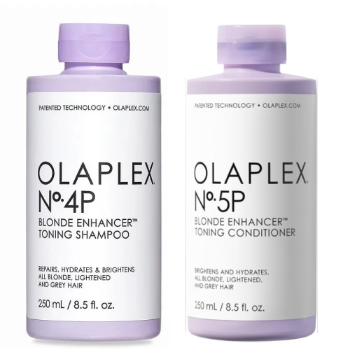 Olaplex No.4P Blonde Enhancer Toning Shampoo & Conditioner Duo
