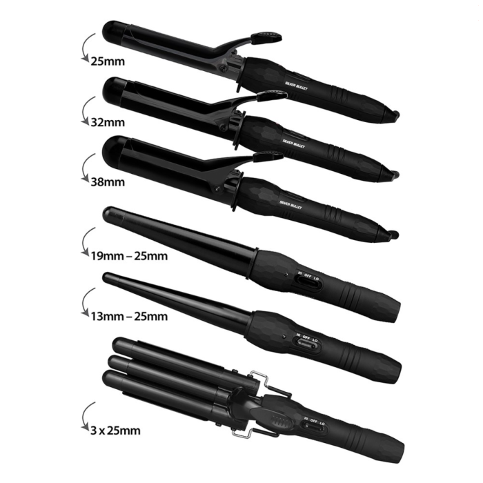 Silver Bullet City Chic Ceramic 25mm Curling Iron 