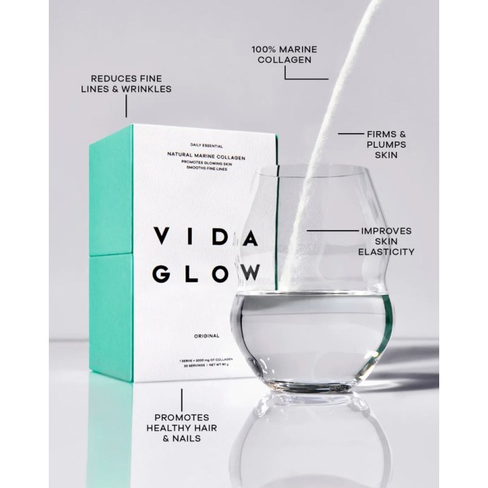 Vida Glow Natural Marine Collagen Powder - Original