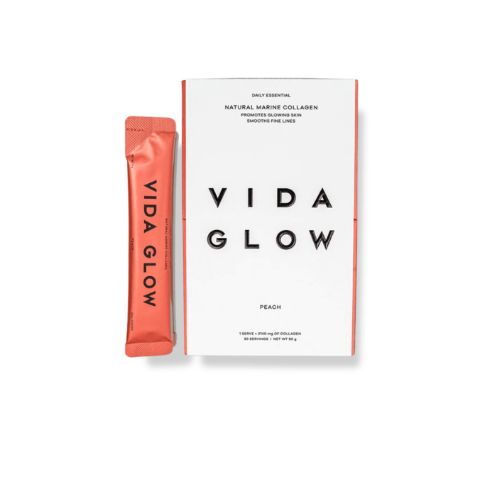 Vida Glow Natural Marine Collagen Sachets Peach