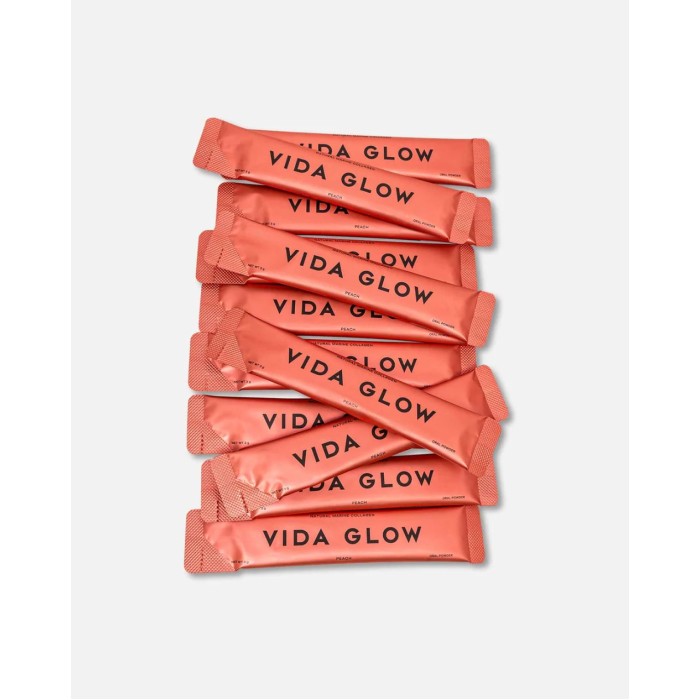 Vida Glow Natural Marine Collagen Sachets Peach