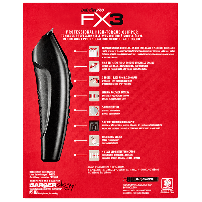 Babyliss Pro Fx3 Professional High Torque Clipper