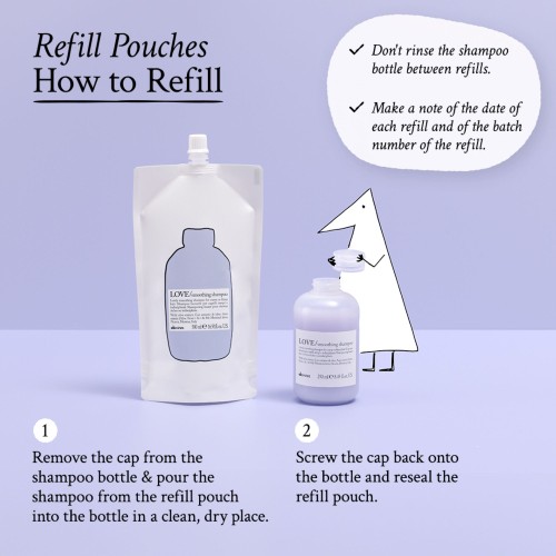 Davines Love Smooth Shampoo Refill Pouch