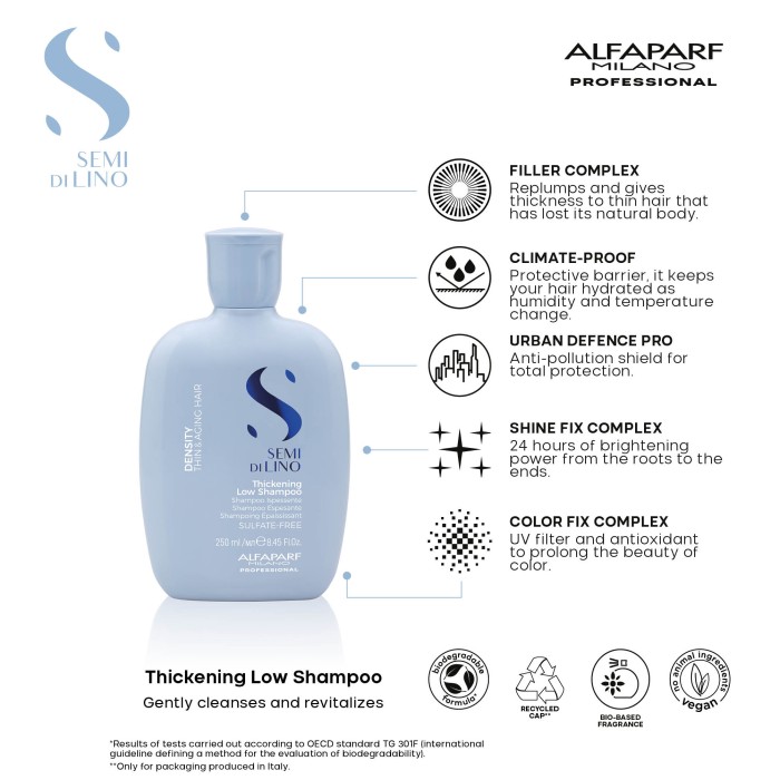 Alfaparf Semi Di Lino Density Thickening Low Shampoo