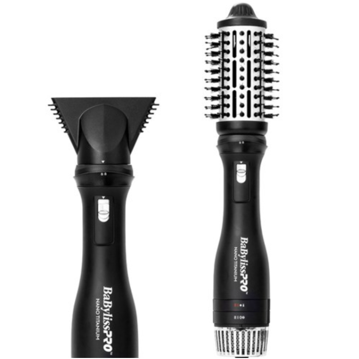 Babyliss Pro Nano Titanium Detachable 2 In 1 Hot Air Brush and Dryer