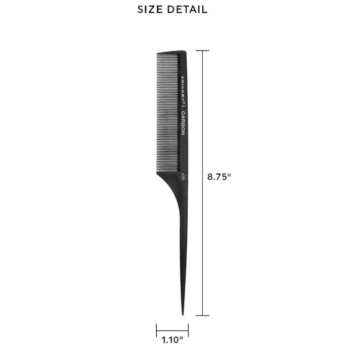 Carbon Comb C50 - Fine Toothed Raittail Comb