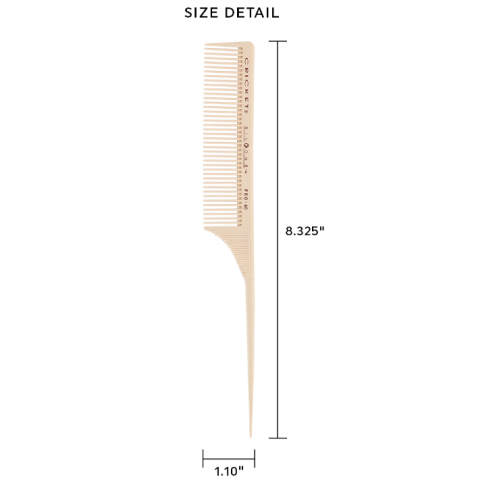 Cricket Pro-60 Medium Toothed Rattail Comb