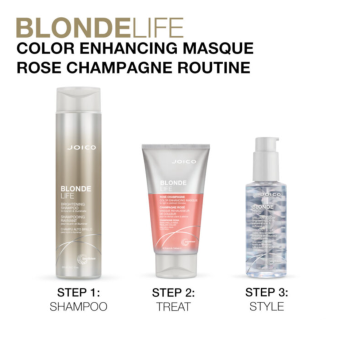 Joico Blonde Life Rose Champagne Colour Enhancing Masque