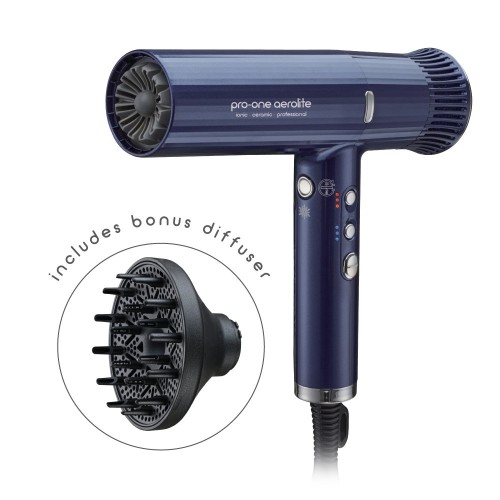 Pro-one Aerolite Hairdryer in Blue Sapphire