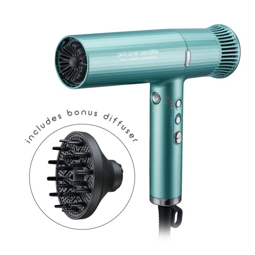 Pro-one Aerolite Hairdryer in Emerald Green