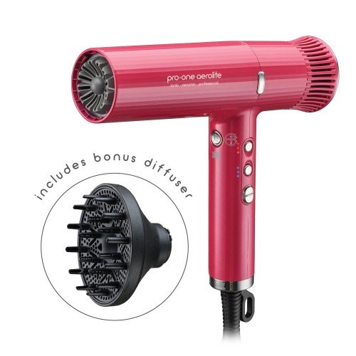 Pro-one Aerolite Hairdryer in Diamond Pink