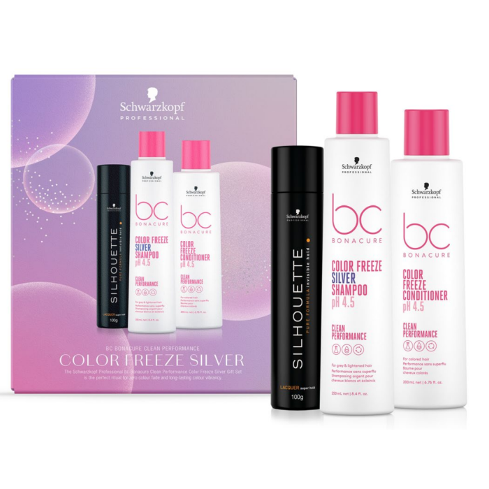 Schwarzkopf Professional Bc Bonacure Clean Color Freeze SILVER Trio