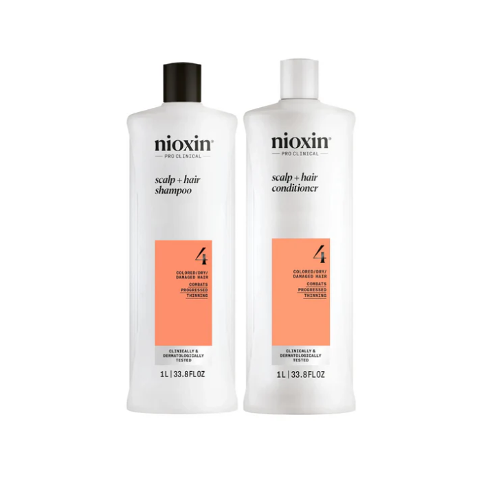 Nioxin System 4 Cleanser & Conditioner 1 Litre Duo