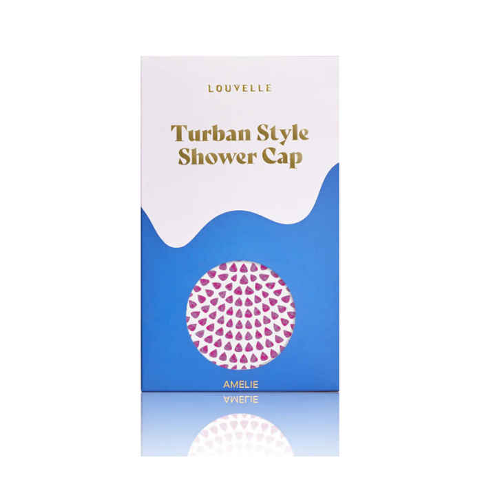 Louvelle Amelie Shower Cap in Pink Dot 