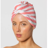 Louvelle RIVA Hair Towel Wrap - Pink Cabana Stripe