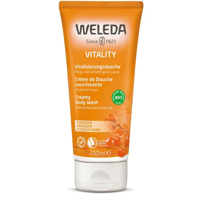 Weleda Vitality Creamy Body Wash in Sea Buckthorn