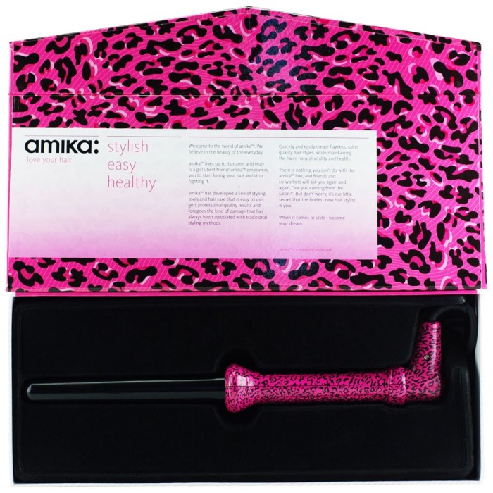 Amika Cheetah Tourmaline Conical Curling Iron