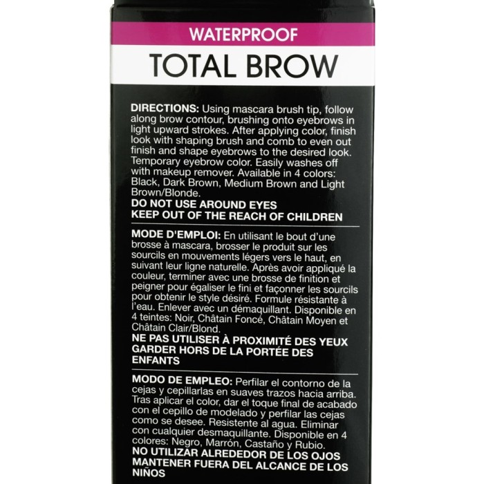 Cover Your Gray Total Brow Waterproof Eyebrow Sealer & Colour