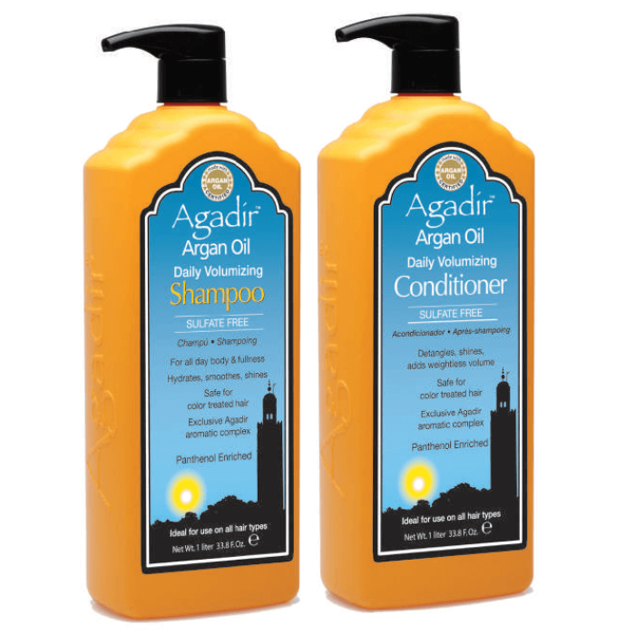 Agadir Argan Oil Volumizing Shampoo and Conditioner 1 Litre Duo