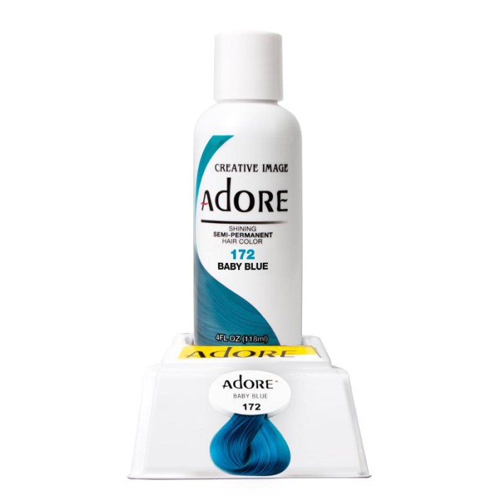 Adore Semi Permanent Hair Colour - 172 Baby Blue