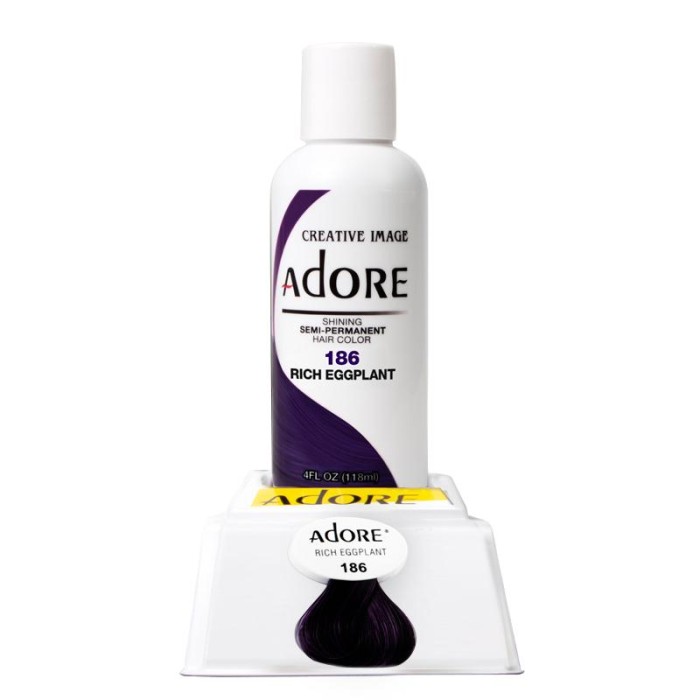 Adore Semi Permanent Hair Colour - 186 Rich Eggplant