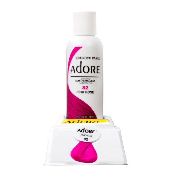 Adore Semi Permanent Hair Colour - 82 Pink Rose