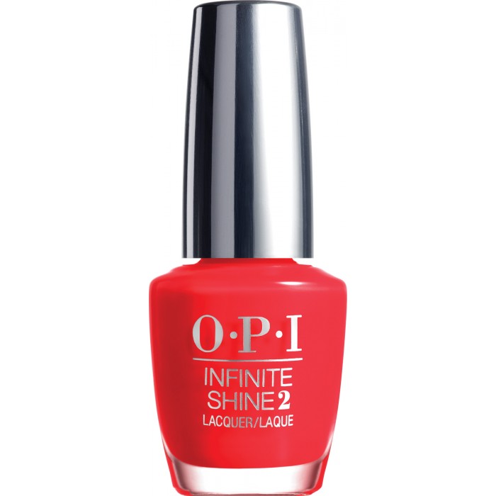 OPI Infinite Shine Unrepentantly Red