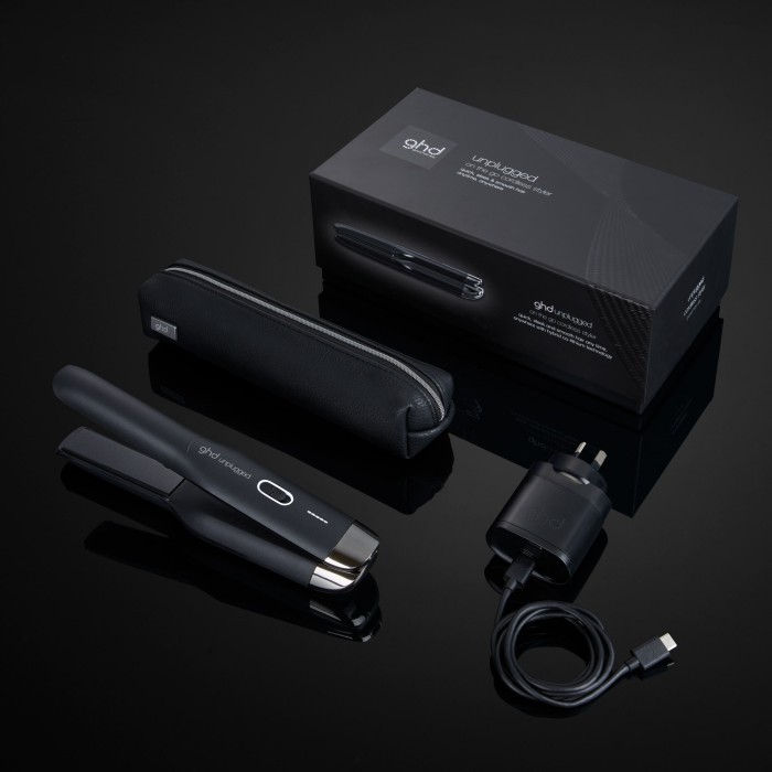 ghd unplugged cordless hair straightener in matte black