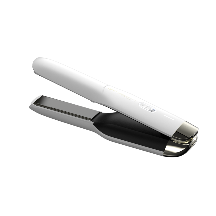 ghd unplugged cordless hair straightener in matte white