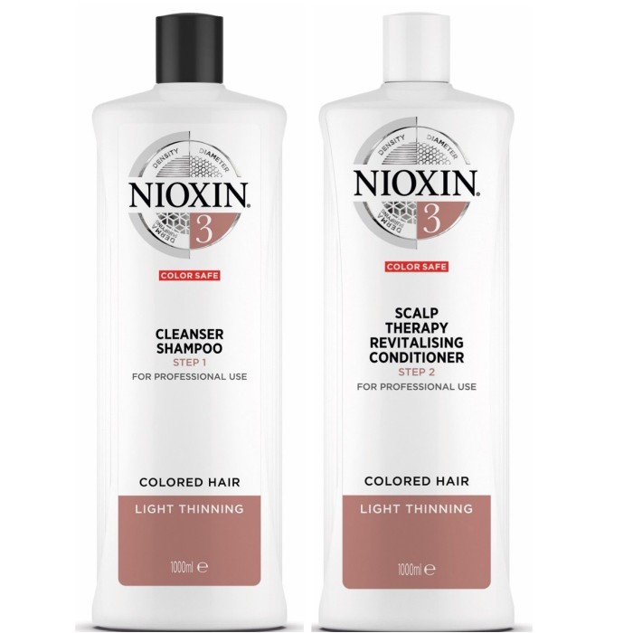 Nioxin System 3 Cleanser & Conditioner 1 Litre Duo